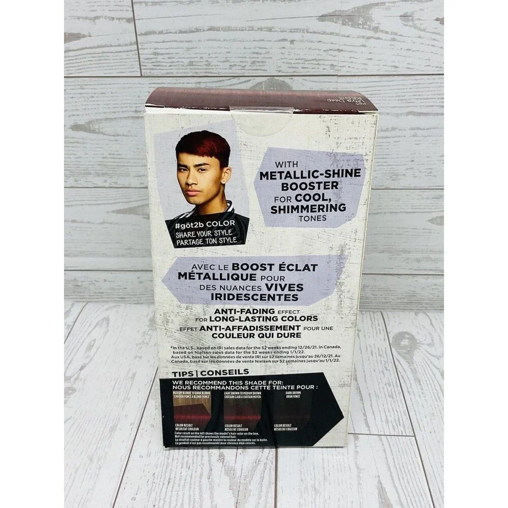 Got2B Metallics Permanent Hair Color M65 Ultra Deep Red